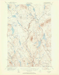 Shin Pond Maine Historical topographic map, 1:62500 scale, 15 X 15 Minute, Year 1954