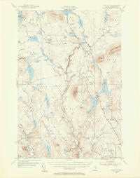 Shin Pond Maine Historical topographic map, 1:62500 scale, 15 X 15 Minute, Year 1954