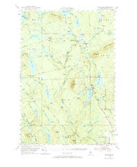 Shin Pond Maine Historical topographic map, 1:62500 scale, 15 X 15 Minute, Year 1954