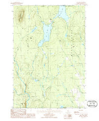 Shin Pond Maine Historical topographic map, 1:24000 scale, 7.5 X 7.5 Minute, Year 1986