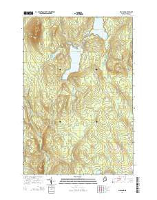 Shin Pond Maine Current topographic map, 1:24000 scale, 7.5 X 7.5 Minute, Year 2014