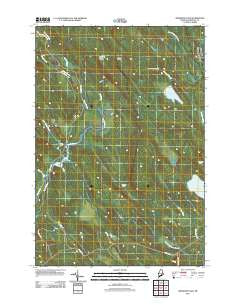 Simsquish Lake Maine Historical topographic map, 1:24000 scale, 7.5 X 7.5 Minute, Year 2011