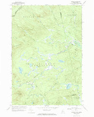 Skinner Maine Historical topographic map, 1:24000 scale, 7.5 X 7.5 Minute, Year 1970