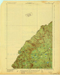 Skinner Maine Historical topographic map, 1:62500 scale, 15 X 15 Minute, Year 1931