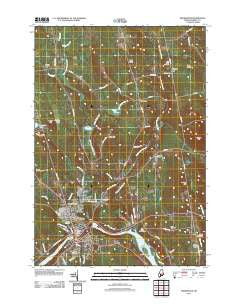 Skowhegan Maine Historical topographic map, 1:24000 scale, 7.5 X 7.5 Minute, Year 2011