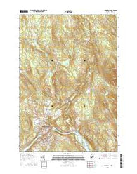 Skowhegan Maine Current topographic map, 1:24000 scale, 7.5 X 7.5 Minute, Year 2014