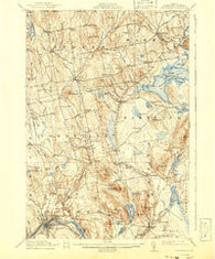 Skowhegan Maine Historical topographic map, 1:62500 scale, 15 X 15 Minute, Year 1913