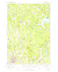 Skowhegan Maine Historical topographic map, 1:62500 scale, 15 X 15 Minute, Year 1955