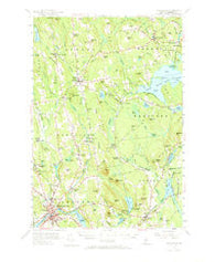 Skowhegan Maine Historical topographic map, 1:62500 scale, 15 X 15 Minute, Year 1955
