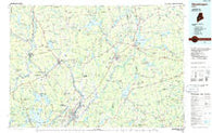 Skowhegan Maine Historical topographic map, 1:100000 scale, 30 X 60 Minute, Year 1985
