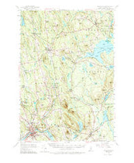 Skowhegan Maine Historical topographic map, 1:62500 scale, 15 X 15 Minute, Year 1955