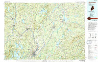 Skowhegan Maine Historical topographic map, 1:100000 scale, 30 X 60 Minute, Year 1985