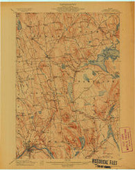 Skowhegan Maine Historical topographic map, 1:62500 scale, 15 X 15 Minute, Year 1913