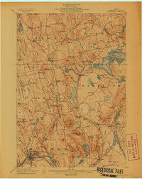 Skowhegan Maine Historical topographic map, 1:62500 scale, 15 X 15 Minute, Year 1913