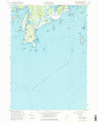Small Point Maine Historical topographic map, 1:24000 scale, 7.5 X 7.5 Minute, Year 1957