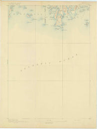 Small Point Maine Historical topographic map, 1:62500 scale, 15 X 15 Minute, Year 1893