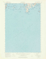 Small Point Maine Historical topographic map, 1:62500 scale, 15 X 15 Minute, Year 1957
