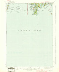 Small Point Maine Historical topographic map, 1:62500 scale, 15 X 15 Minute, Year 1944