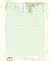 Small Point Maine Historical topographic map, 1:62500 scale, 15 X 15 Minute, Year 1944