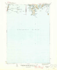 Small Point Maine Historical topographic map, 1:62500 scale, 15 X 15 Minute, Year 1944