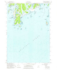 Small Point Maine Historical topographic map, 1:24000 scale, 7.5 X 7.5 Minute, Year 1957
