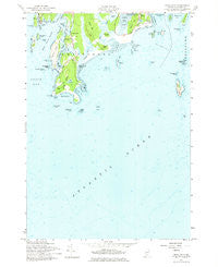 Small Point Maine Historical topographic map, 1:24000 scale, 7.5 X 7.5 Minute, Year 1957