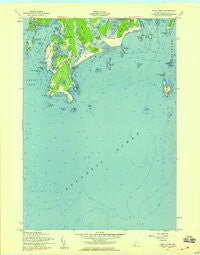 Small Point Maine Historical topographic map, 1:24000 scale, 7.5 X 7.5 Minute, Year 1957