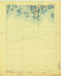 Small Point Maine Historical topographic map, 1:62500 scale, 15 X 15 Minute, Year 1893