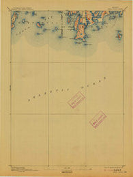 Small Point Maine Historical topographic map, 1:62500 scale, 15 X 15 Minute, Year 1893