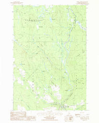Smyrna Mills Maine Historical topographic map, 1:24000 scale, 7.5 X 7.5 Minute, Year 1986