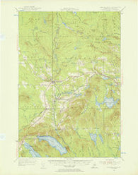 Smyrna Mills Maine Historical topographic map, 1:62500 scale, 15 X 15 Minute, Year 1955