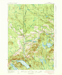 Smyrna Mills Maine Historical topographic map, 1:62500 scale, 15 X 15 Minute, Year 1937