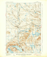 Smyrna Mills Maine Historical topographic map, 1:62500 scale, 15 X 15 Minute, Year 1937