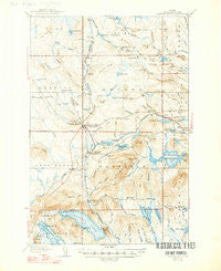 Smyrna Mills Maine Historical topographic map, 1:62500 scale, 15 X 15 Minute, Year 1937