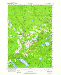 Smyrna Mills Maine Historical topographic map, 1:62500 scale, 15 X 15 Minute, Year 1955