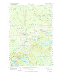 Smyrna Mills Maine Historical topographic map, 1:62500 scale, 15 X 15 Minute, Year 1955