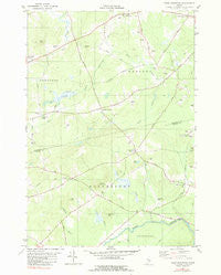Snow Mountain Maine Historical topographic map, 1:24000 scale, 7.5 X 7.5 Minute, Year 1981