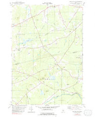 Snow Mountain Maine Historical topographic map, 1:24000 scale, 7.5 X 7.5 Minute, Year 1982