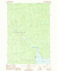 Socatean Bay Maine Historical topographic map, 1:24000 scale, 7.5 X 7.5 Minute, Year 1989