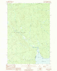 Socatean Bay Maine Historical topographic map, 1:24000 scale, 7.5 X 7.5 Minute, Year 1989