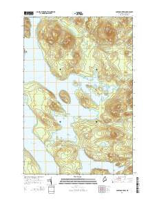Soper Mountain Maine Current topographic map, 1:24000 scale, 7.5 X 7.5 Minute, Year 2014