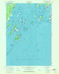 South Harpswell Maine Historical topographic map, 1:24000 scale, 7.5 X 7.5 Minute, Year 1956