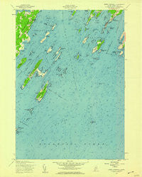 South Harpswell Maine Historical topographic map, 1:24000 scale, 7.5 X 7.5 Minute, Year 1956