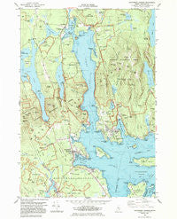 Southwest Harbor Maine Historical topographic map, 1:24000 scale, 7.5 X 7.5 Minute, Year 1983