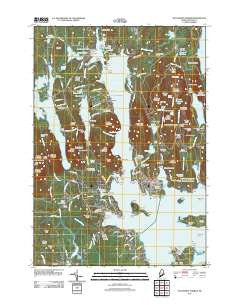 Southwest Harbor Maine Historical topographic map, 1:24000 scale, 7.5 X 7.5 Minute, Year 2011