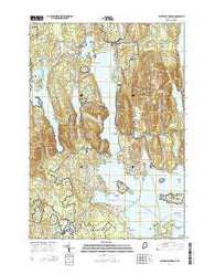 Southwest Harbor Maine Current topographic map, 1:24000 scale, 7.5 X 7.5 Minute, Year 2014