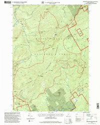 Speckled Mountain Maine Historical topographic map, 1:24000 scale, 7.5 X 7.5 Minute, Year 1995