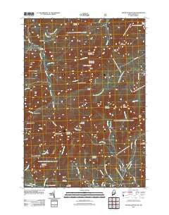 Speckled Mountain Maine Historical topographic map, 1:24000 scale, 7.5 X 7.5 Minute, Year 2012