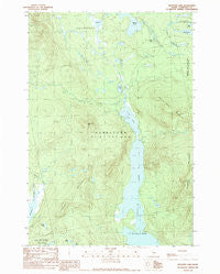Spencer Lake Maine Historical topographic map, 1:24000 scale, 7.5 X 7.5 Minute, Year 1989