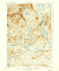 Spencer Maine Historical topographic map, 1:62500 scale, 15 X 15 Minute, Year 1932